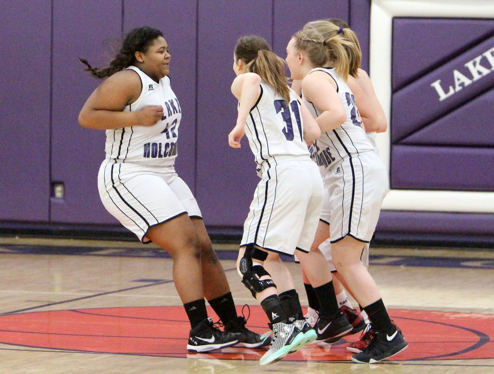 New Auburn at Lake Holcombe girls basketball 2-13-18
